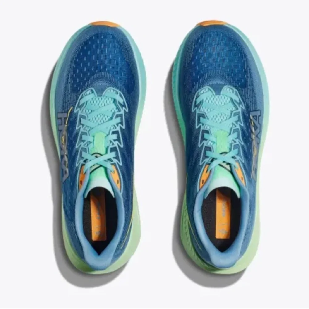 Hoka Men’s Blue and Green Running Shoes - Picture 2 of 10